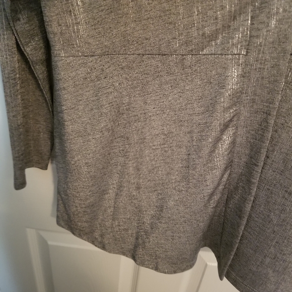 NWT 2 pc Susan Graver Foil Print Cardigan Tank Set - Picture 5 of 16